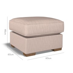 furniture vermont fixed ottoman kalinda blush plain dimension