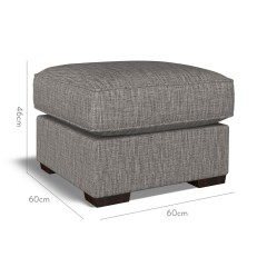 furniture vermont fixed ottoman kalinda charcoal plain dimension