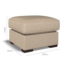 furniture vermont fixed ottoman kalinda sand plain dimension