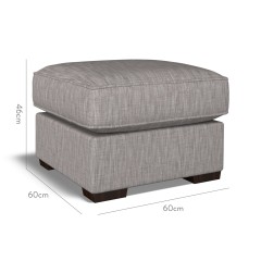 furniture vermont fixed ottoman kalinda taupe plain dimension