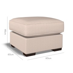 furniture vermont fixed ottoman sabra blush weave dimension