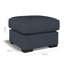 furniture vermont fixed ottoman zuri indigo plain dimension