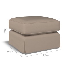 furniture vermont loose ottoman shani taupe plain dimension