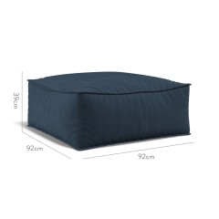 furniture zen pouffe cosmos indigo plain dimension