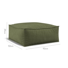 furniture zen pouffe cosmos olive plain dimension