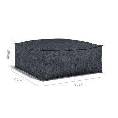 furniture zen pouffe kalinda indigo plain dimension