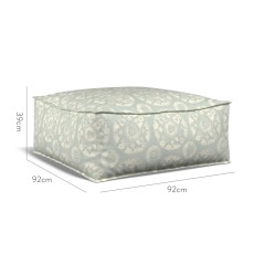 furniture zen pouffe nubra mineral print dimension