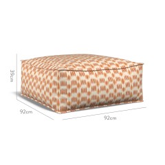 furniture zen pouffe patola ginger print dimension