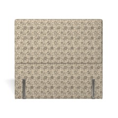 headboard bantry lotus charcoal print front