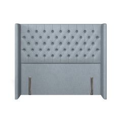 headboard bruton amina denim plain front