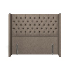 headboard bruton amina espresso plain front