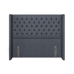 headboard bruton amina indigo plain front