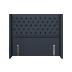 headboard bruton bisa indigo plain front