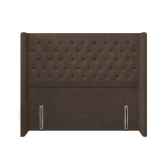 headboard bruton cosmos espresso plain front