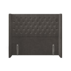 headboard bruton cosmos graphite plain front