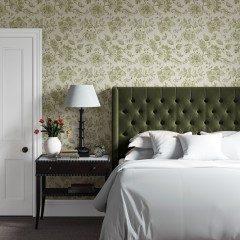 Bruton Headboard Cosmos Olive