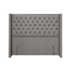 headboard bruton kalinda charcoal plain front