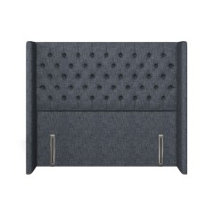 headboard bruton kalinda indigo plain front