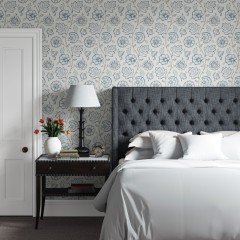 Bruton Headboard Kalinda Indigo