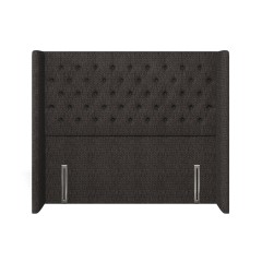 headboard bruton safara charcoal weave front