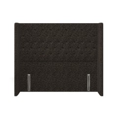 headboard bruton yana charcoal weave front