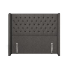 headboard bruton zuri graphite plain front