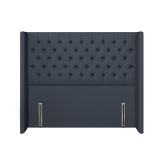 headboard bruton zuri indigo plain front