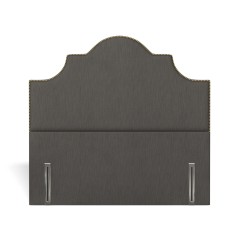 headboard izzie amina charcoal plain front