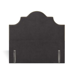 headboard izzie cosmos charcoal plain front