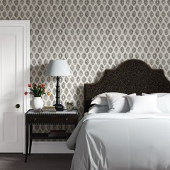 Izzie Headboard Yana Charcoal