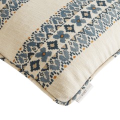 Jalal Denim Printed Recycled Fabric Cushion 55cm x 38cm
