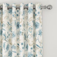 Anushka China Blue Curtains