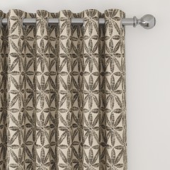 Bandhani Charcoal Curtains