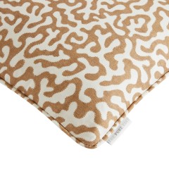 Pakko Almond Printed Cotton Cushion 43cm x 43cm