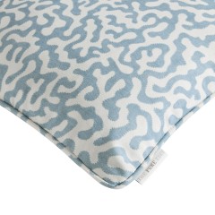 Pakko Blue Printed Cotton Cushion 43cm x 43cm