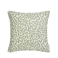 Pakko Sage Printed Cotton Cushion 43cm x 43cm