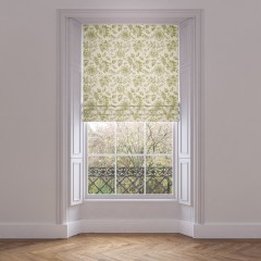 roman blind kamila olive print lifestyle 1