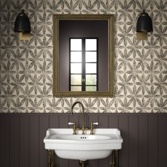 Wallpaper Bandhani Charcoal Lifestyle 1