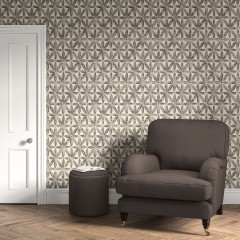 Wallpaper Bandhani Charcoal Lifestyle 2