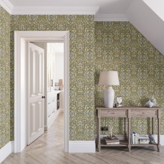 Chapan Olive Wallpaper