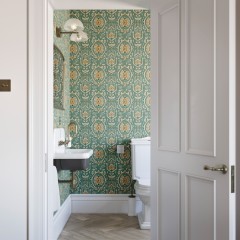 Chapan Teal Wallpaper