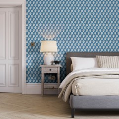 Dabu Indigo Wallpaper