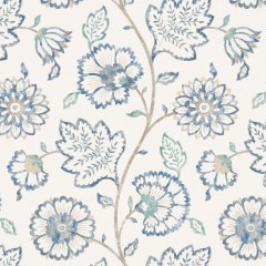 Kalamkari Azure Wallpaper