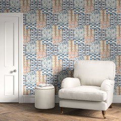 Wallpaper Kantha Indigo Lifestyle 2