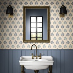 Wallpaper Palmette Denim Lifestyle 1