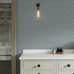 Sana Indigo Wallpaper