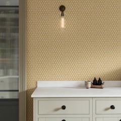 Sana Ochre Wallpaper