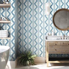 Zena Chambray Wallpaper