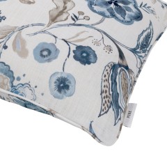 cushion anushka china blue self piped edge detail