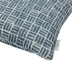 cushion atlas denim self piped edge detail